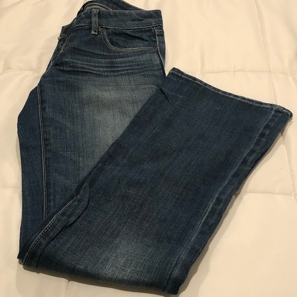 Abercrombie Women’s Flared Blue Jeans 👖Vintage Y2K EUC Size 00S - Picture 6 of 7
